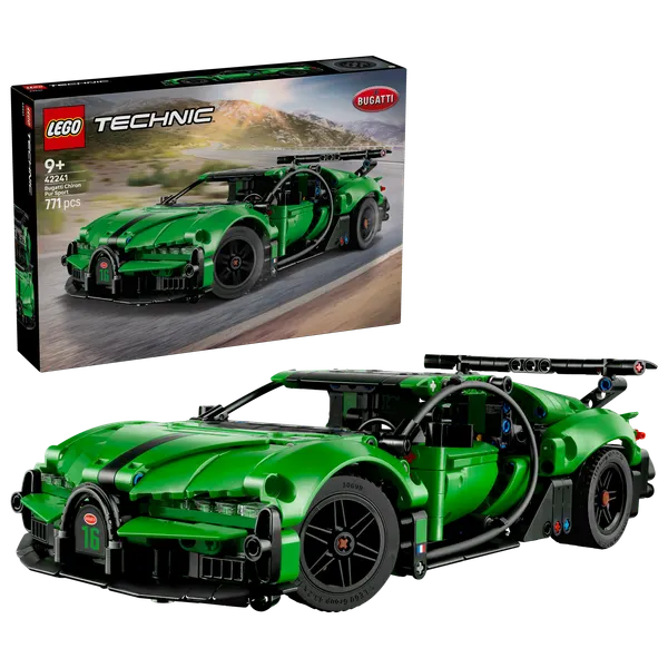 Green Bugatti Chiron Pur Sport Hypercar