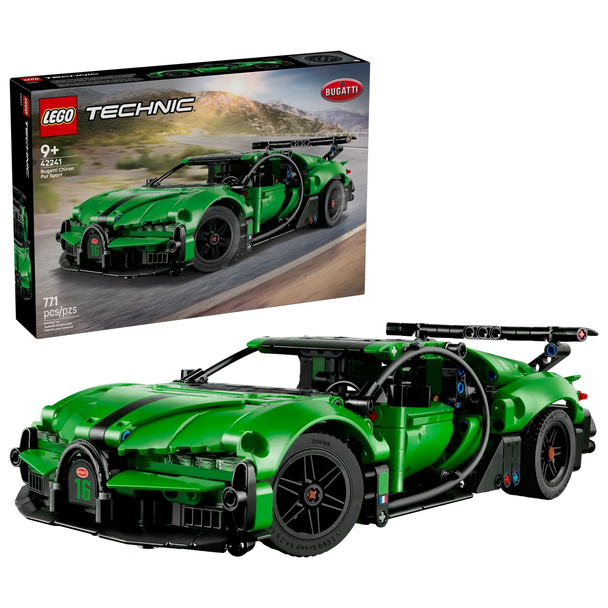 Green Bugatti Chiron Pur Sport Hypercar - Image 2