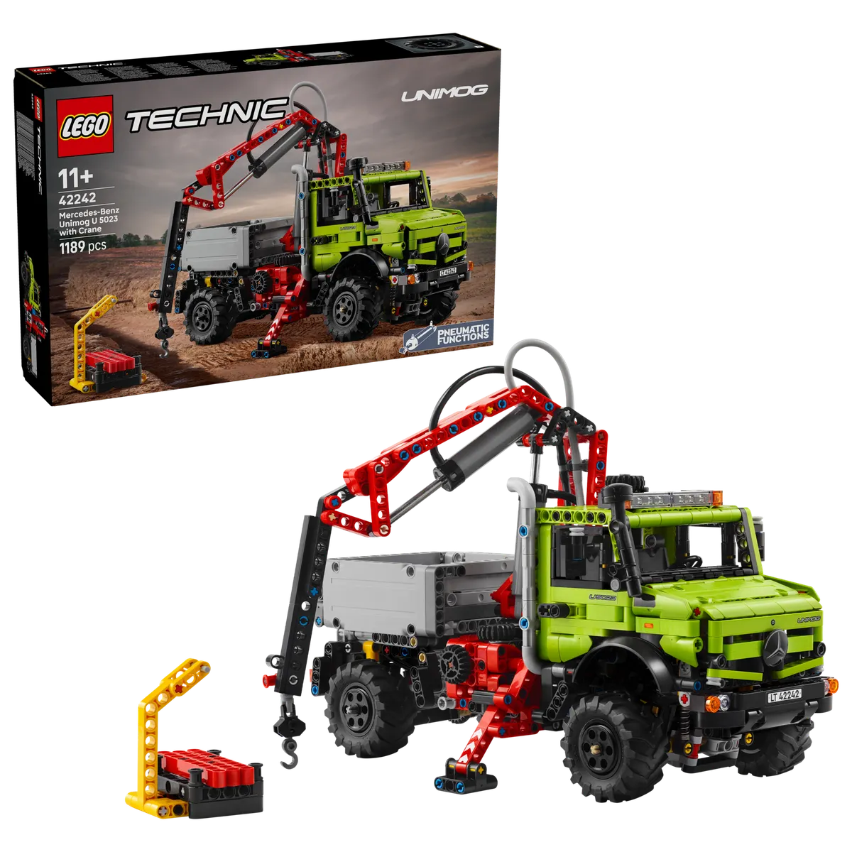 Mercedes-Benz Unimog U 5023 with Crane - Image 2