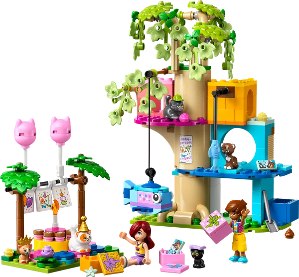 Cat Birthday Party & Tree House