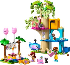 Cat Birthday Party & Tree House