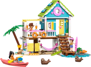 Beach House with Seals