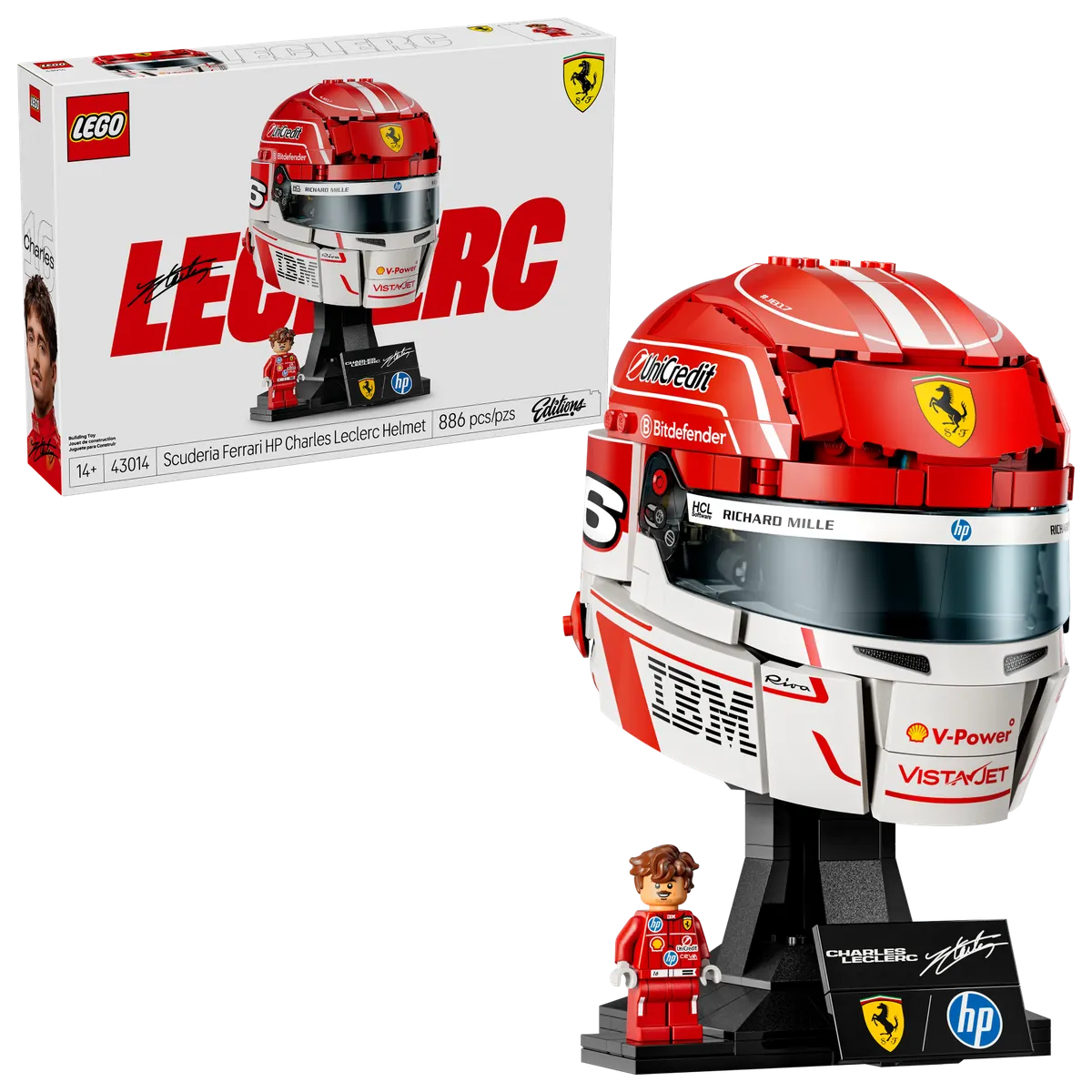 Scuderia Ferrari HP Charles Leclerc Helmet - Image 2