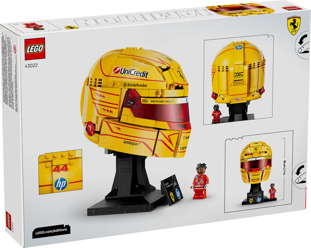 Scuderia Ferrari HP Lewis Hamilton Helmet - Image 3