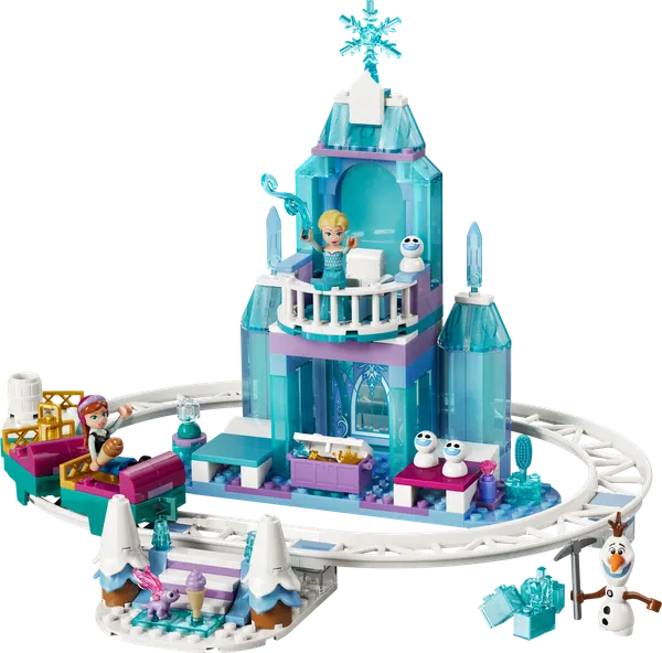 Elsa's Ice Castle & Snow Ride Adventure