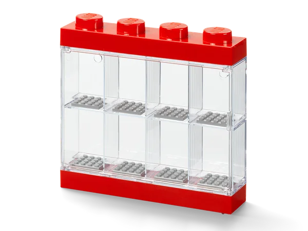 8-Minifigure Display Case – Red