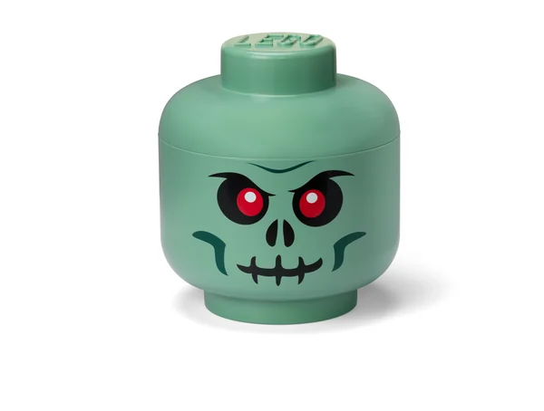 Large Skeleton Storage Head – Green