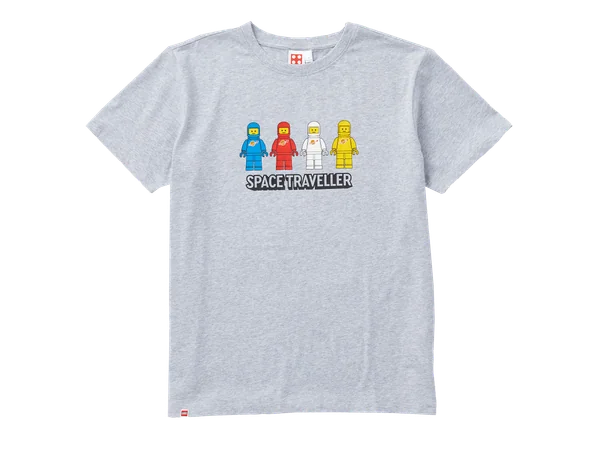 Adults Short-Sleeve Space Traveller T-Shirt – Grey Melange