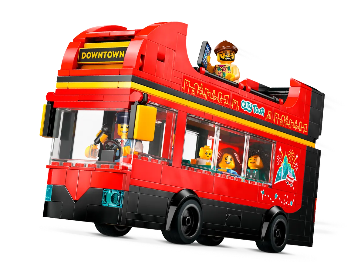 Red Double-Decker Sightseeing Bus - Image 2