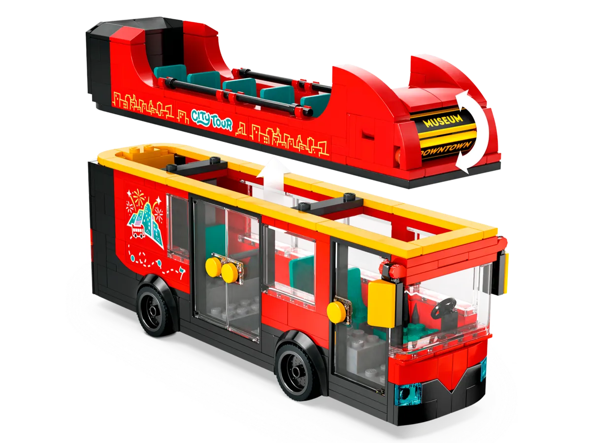 Red Double-Decker Sightseeing Bus - Image 3