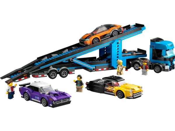 Car Transporter Truck with Sports Cars