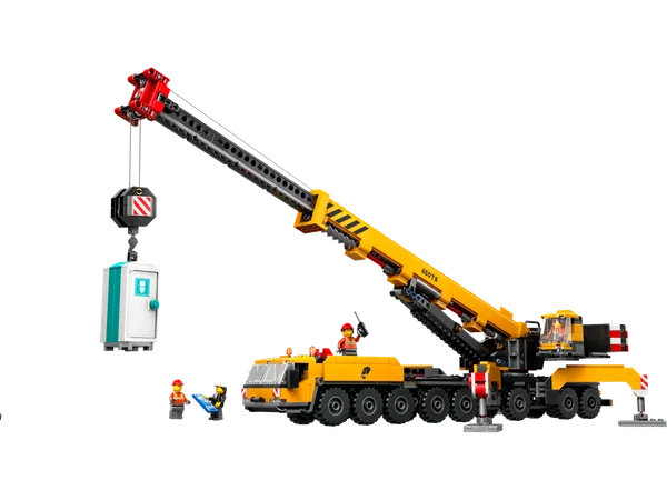 Yellow Mobile Construction Crane
