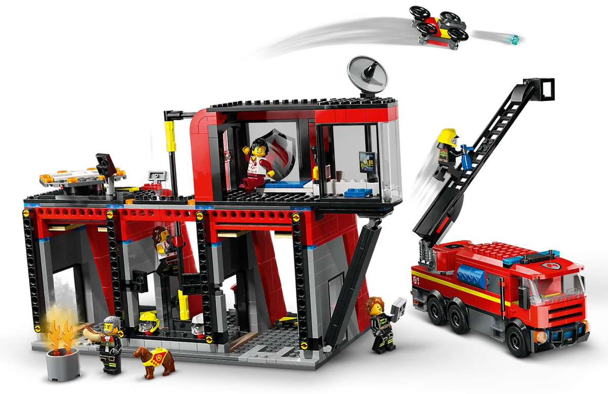 Fire Station with Fire Truck - Image 3