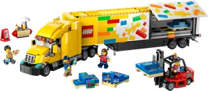 Yellow Delivery Truck