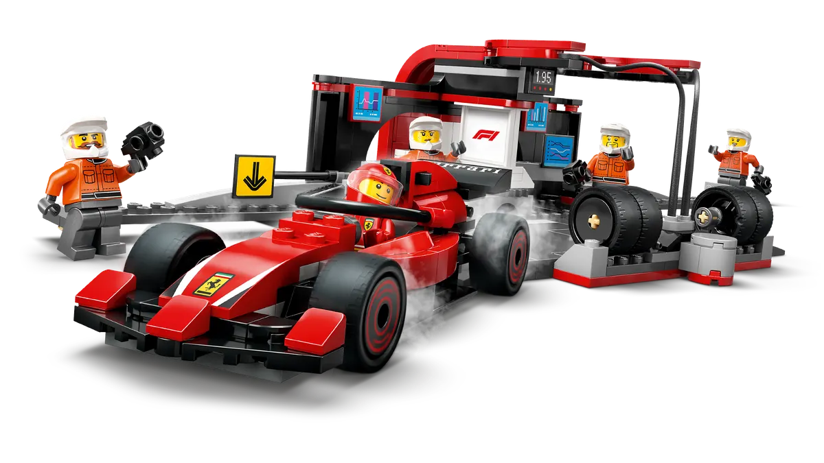 F1® Pit Stop & Pit Crew with Ferrari Car - Image 8