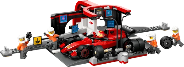 F1® Pit Stop & Pit Crew with Ferrari Car