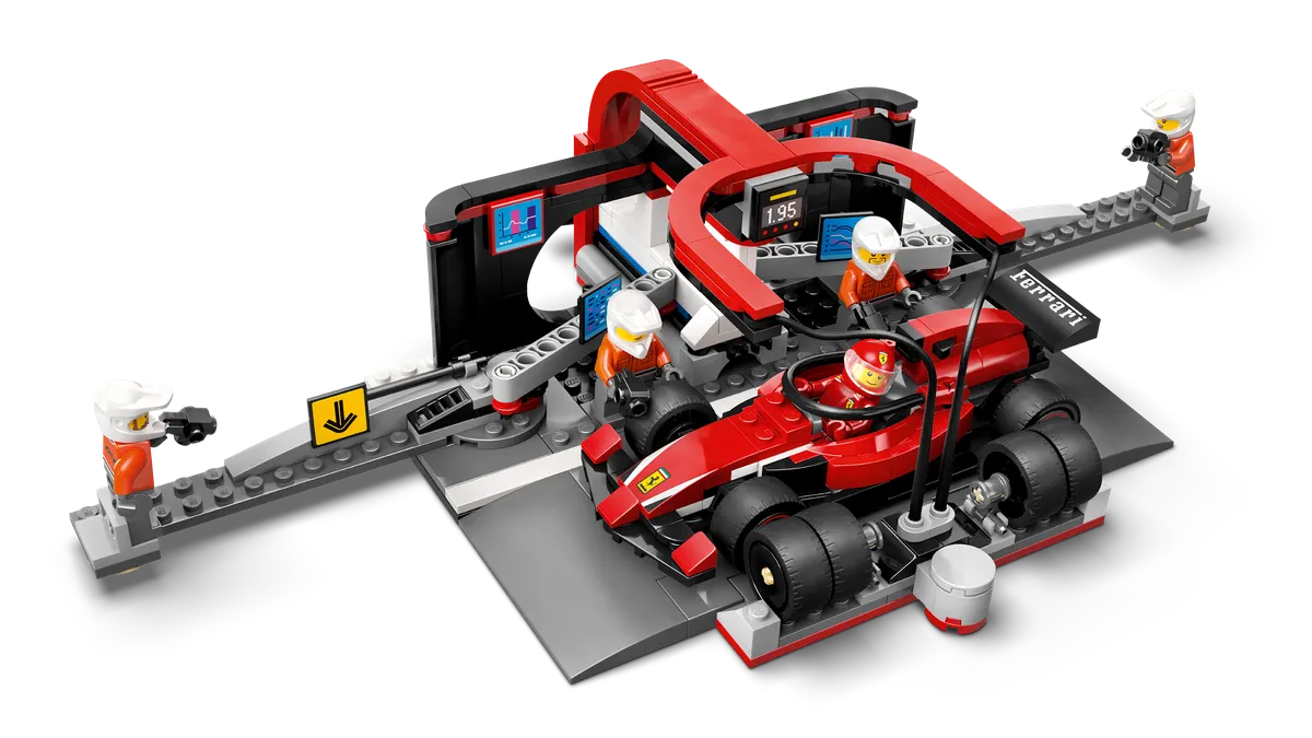 F1® Pit Stop & Pit Crew with Ferrari Car - Image 9