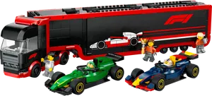 F1® Truck with RB20 & AMR24 F1® Cars