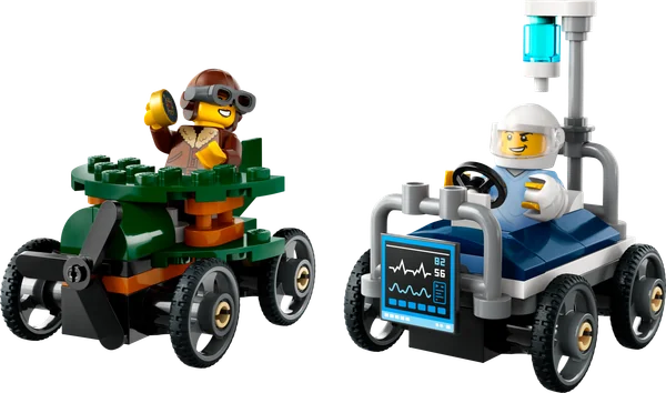 Airplane vs. Hospital Bed Race Car Pack