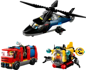 Helicopter, Fire Truck & Submarine Remix