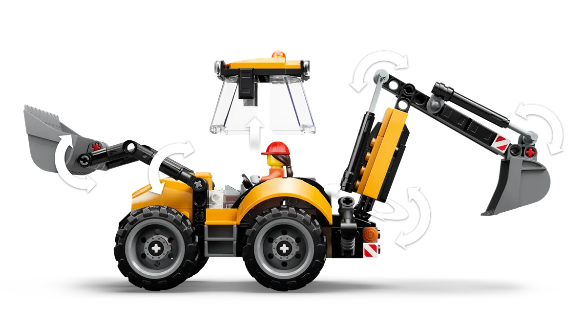 Yellow Backhoe Loader - Image 7