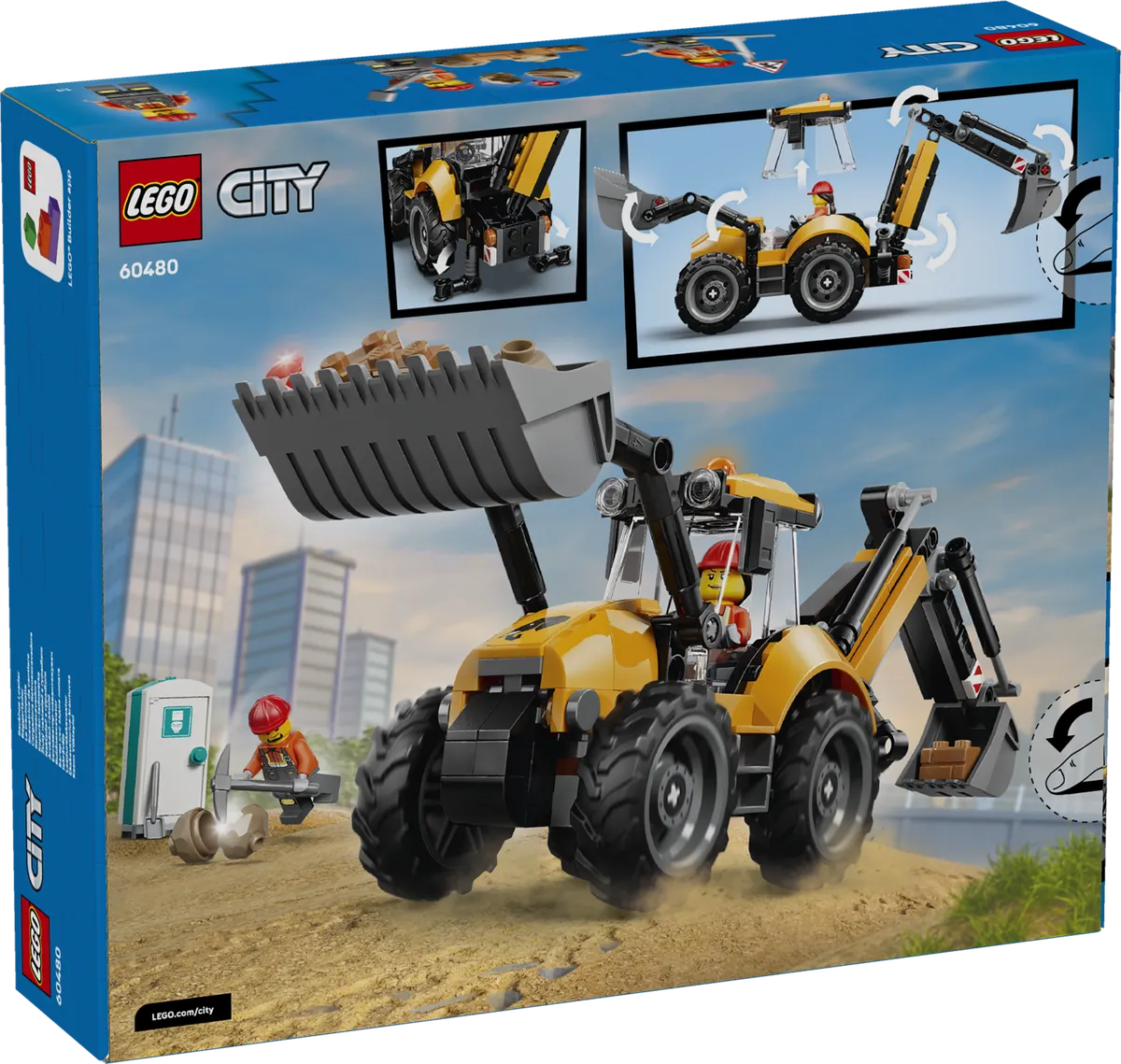 Yellow Backhoe Loader - Image 3