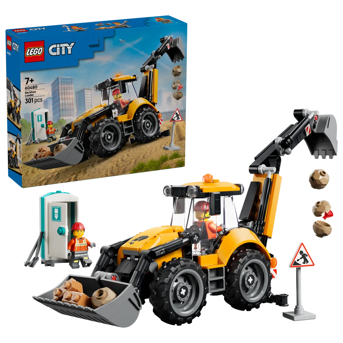 Yellow Backhoe Loader - Image 2