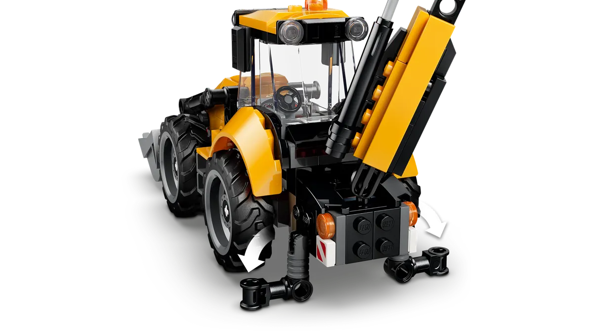 Yellow Backhoe Loader - Image 8