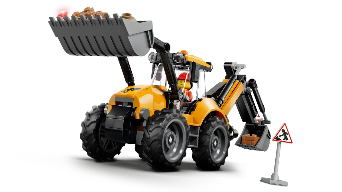 Yellow Backhoe Loader - Image 4