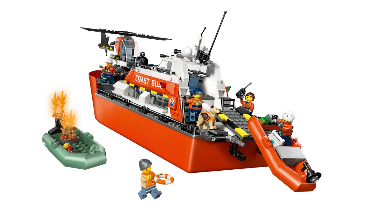 Coast Guard Rescue Boat & Helicopter - Image 9