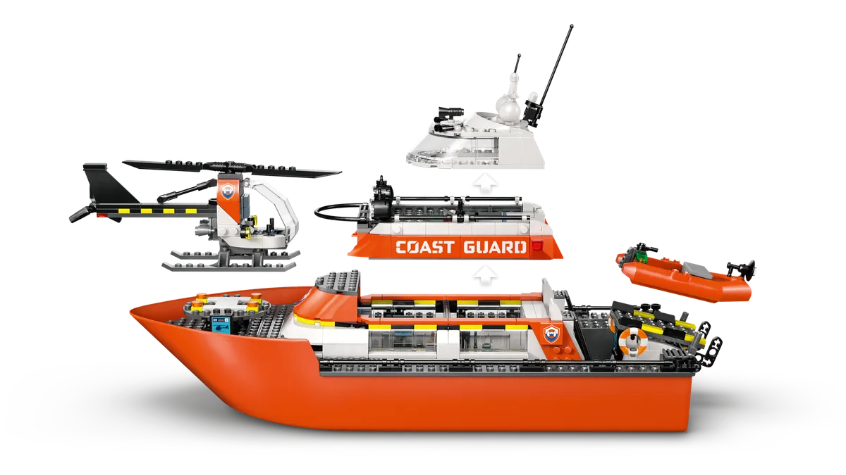 Coast Guard Rescue Boat & Helicopter - Image 10