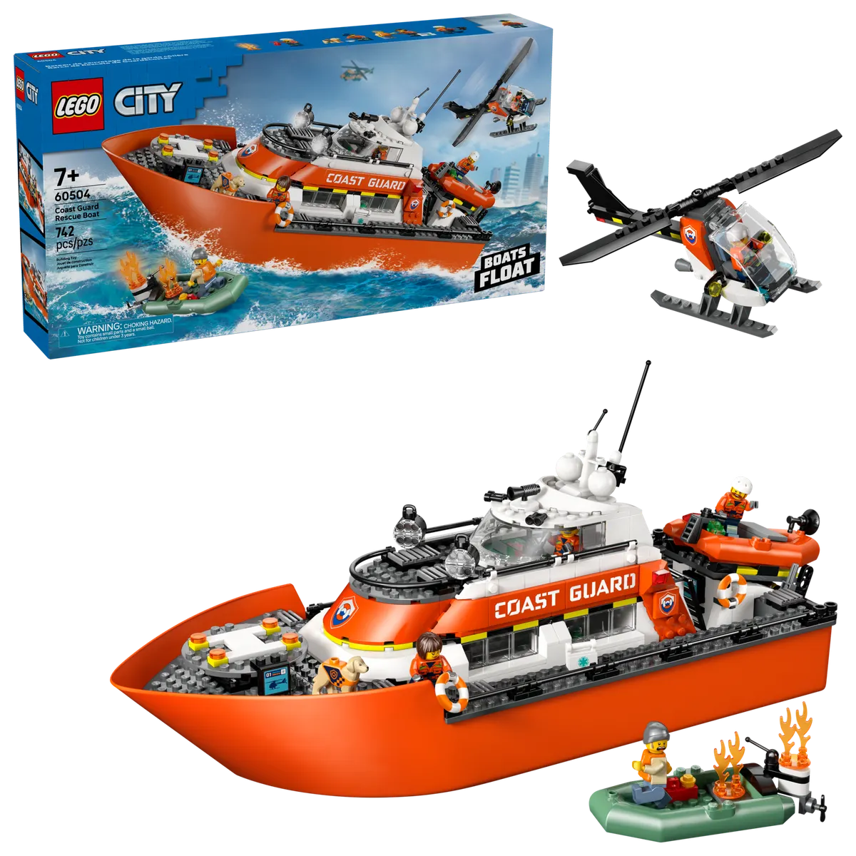 Coast Guard Rescue Boat & Helicopter - Image 2
