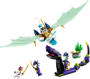 Zane's Ice Dragon Battle