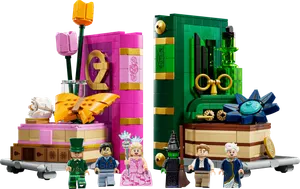 Glinda & Elphaba Bookends