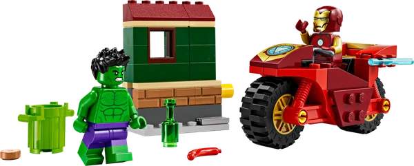 Iron Man with Bike and The Hulk