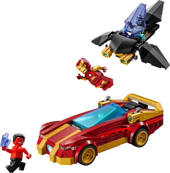 Iron Man Car & Black Panther vs. Red Hulk