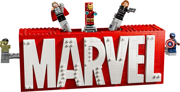 MARVEL Logo & Minifigures
