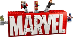 MARVEL Logo & Minifigures