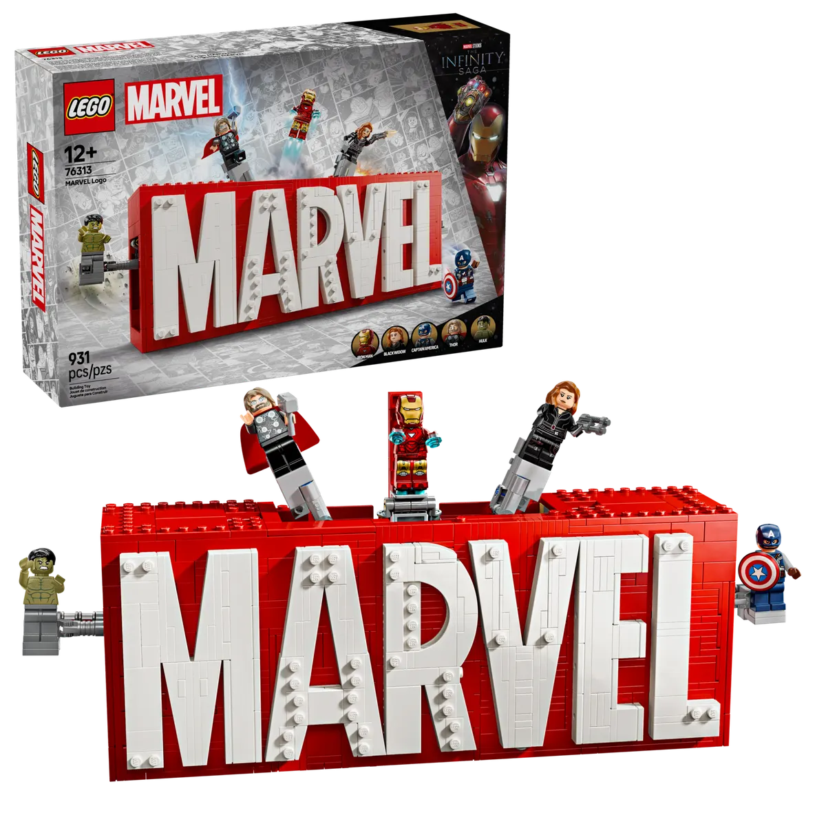 MARVEL Logo & Minifigures - Image 2