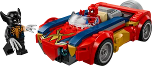 Spider-Man Car vs. Venomized Wolverine