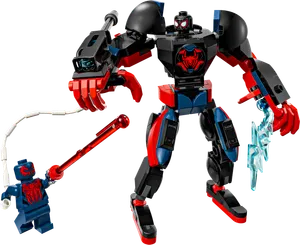 Miles Morales Mech vs. Spider-Man 2099