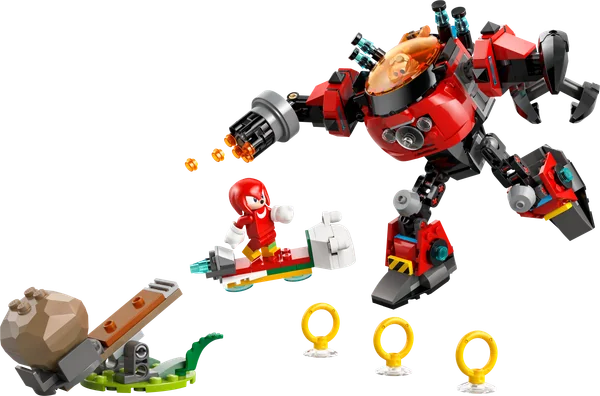 Knuckles vs. Dr. Eggman Egg Crusher Mech
