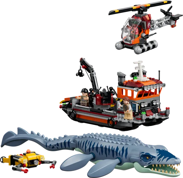Mosasaurus Dinosaur Boat Attack