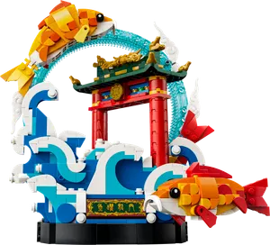 Prosperity Carp Leaping